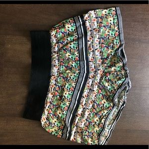 High waisted floral short